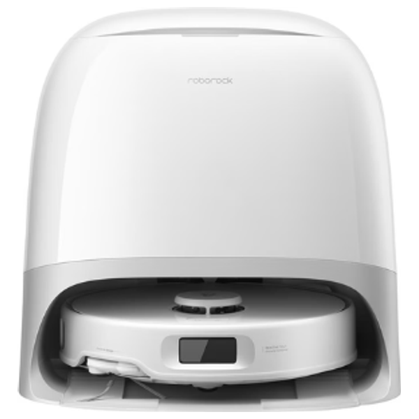 Roborock Q-revo-curv-5a1-  Smart Robot Vacuum Cleaner - High Performance 5-in-1 - 18500 Pa - Goes past carpets and thresholds - White