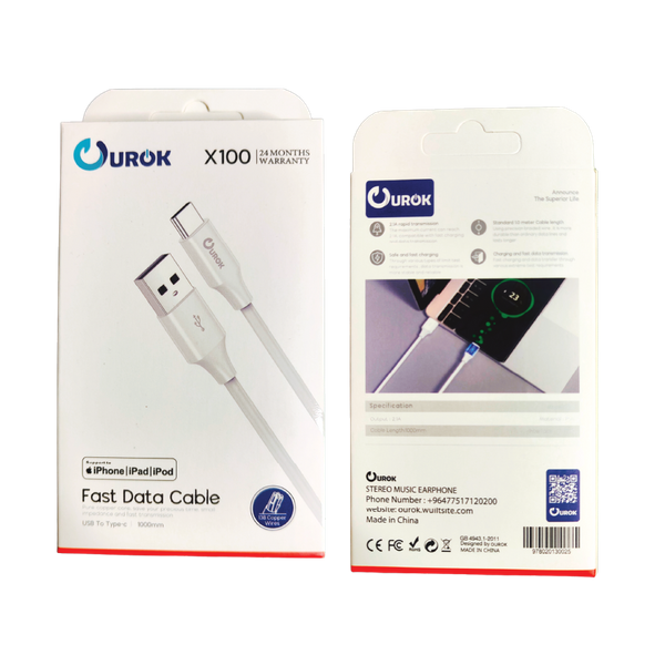  Ourok X100 - Cable USB to USB-C - 1m 