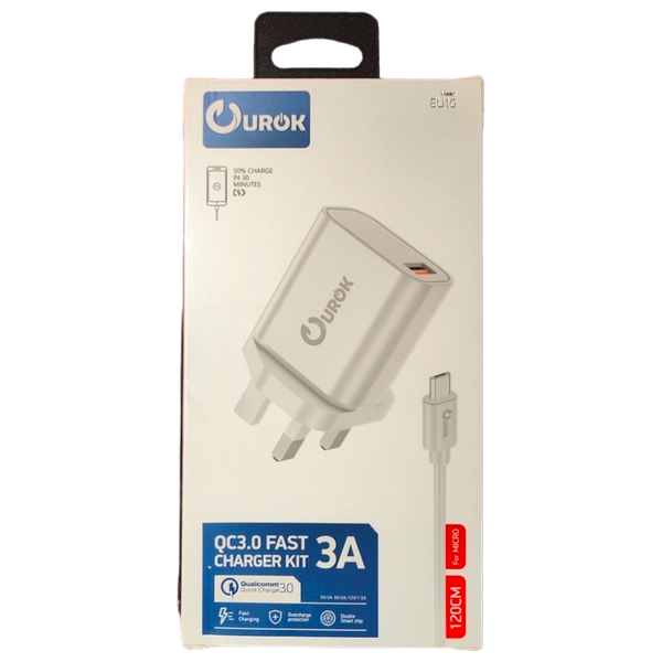  Ourok EU10-Micro - Charger - White 
