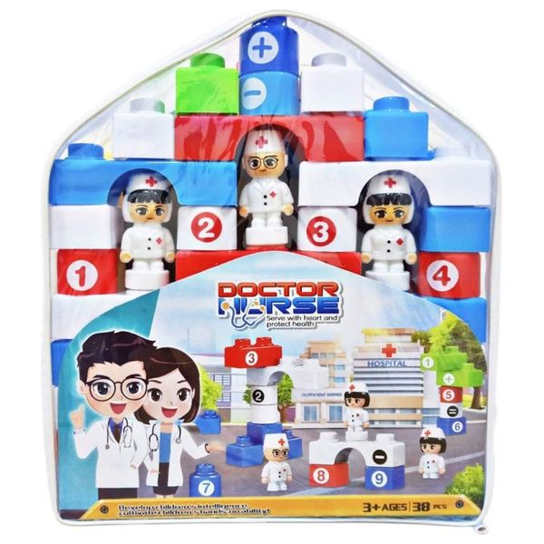  Doctor Figures Cubes Game - 38 pieces 