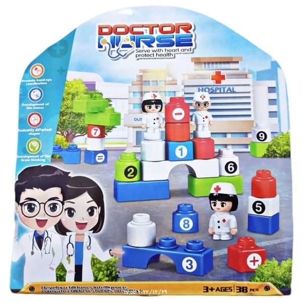  Doctor Figures Cubes Game - 38 pieces 