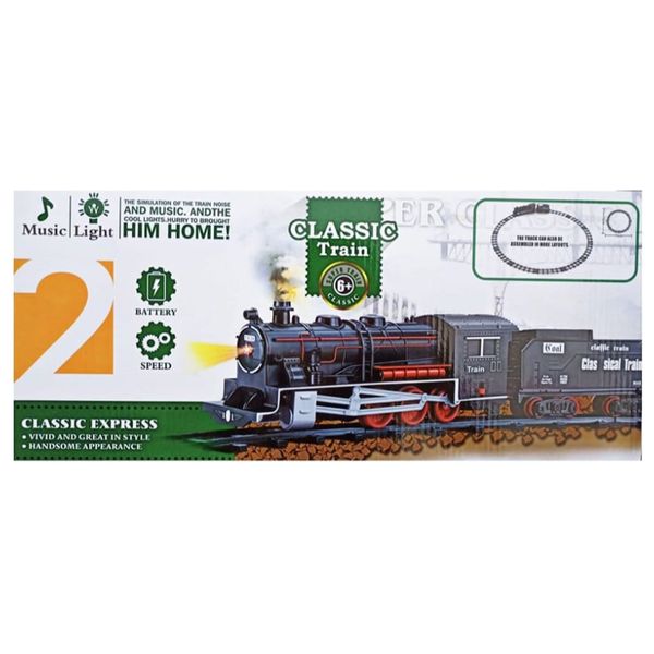  Smoke railway train toy for children - 14 pieces 