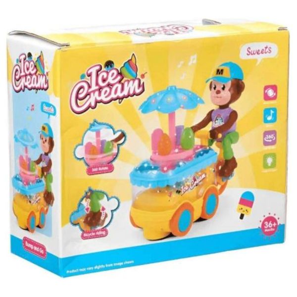  Kids Ice Cream Cart Toy - Colorful 