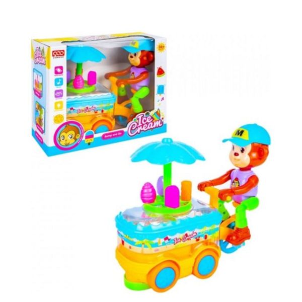  Kids Ice Cream Cart Toy - Colorful 