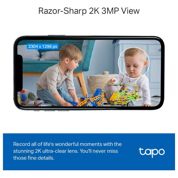  كاميرا تي بي لنك الذكي للمنزل - Tapo C100 - ابيض 