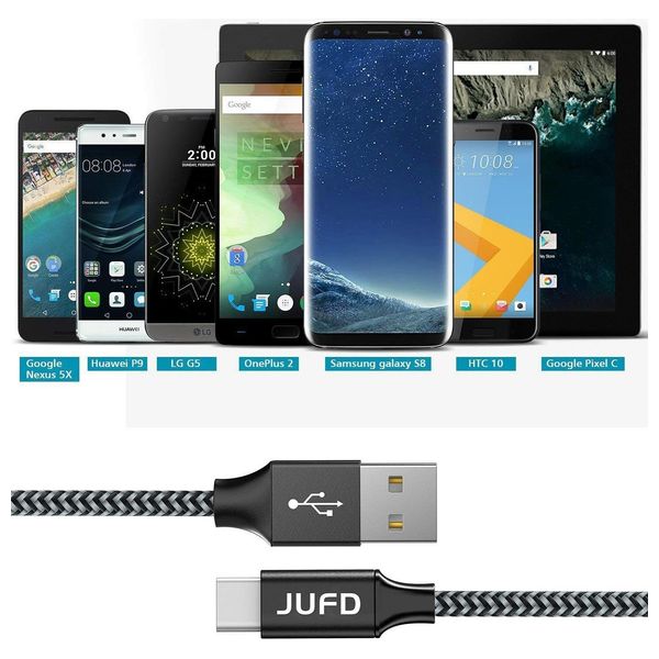  Jufd ji-2123323 - Cable Set USB To USB-C - 4 pieces - Black 