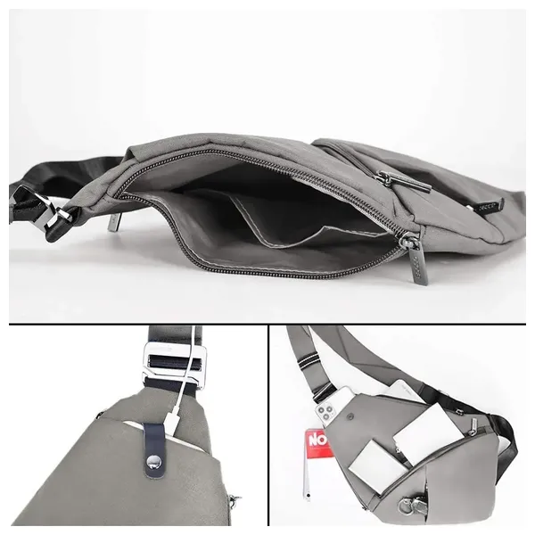  حقيبة ظهر مقاومة للماء - رمادي 