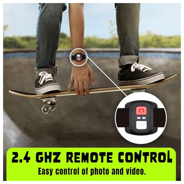 4K Waterproof Action Camera - Black