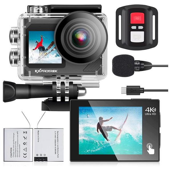 4K Waterproof Action Camera - Black