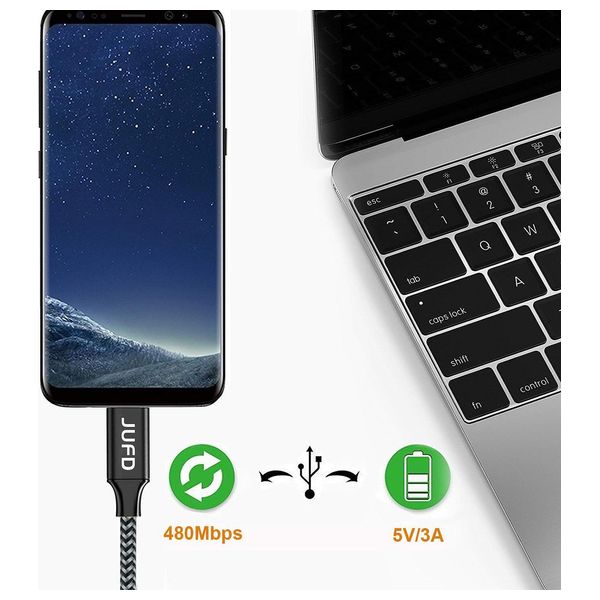  Jufd ji-2123323 - Cable Set USB To USB-C - 4 pieces - Black 