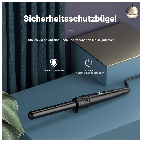  cithot Et-w301 - 5 in 1 Hair Curler - Black 