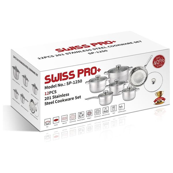  Swisspro SP-1250 - Cookware Set - 6 piece 