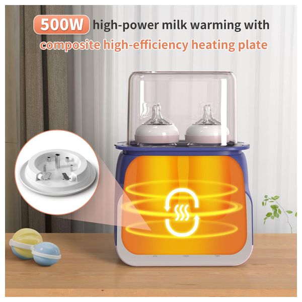  Kyg Bbw-9500d - 6 in 1 Baby Bottle Steam Sterilizer - Blue 