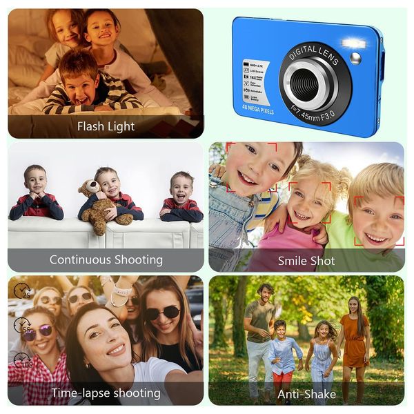  Povena Digital Camera DC9Blue– Digital Camera – Blue 