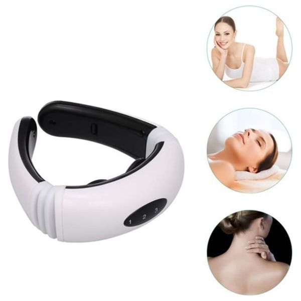  CJVIUS Qing - Electric Pulse Neck Massager - Six Modes - White 