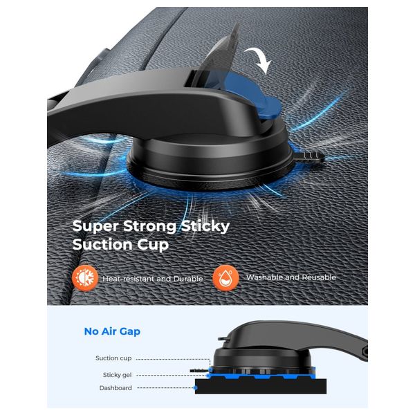  Mpow Car Phone Holder Black 