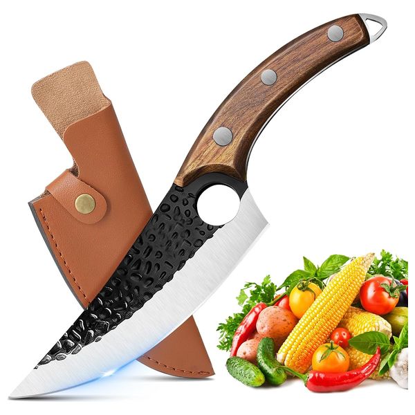  سكين طاهي من الفولاذ - خشب 