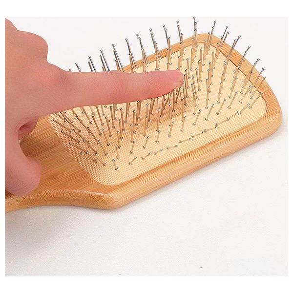  brus-3234y - wooden hair brush 