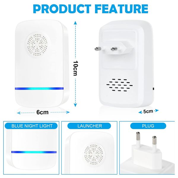 Zoto repeller22 - Ultrasonic mosquito repellent - White 
