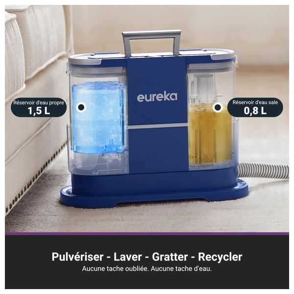  مكنسة كهربائية إيوريكا - تنظيف عميق للسجاد والأرائك والمفروشات - NEY100  - أزرق 