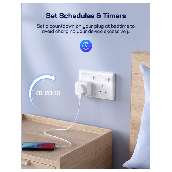  PORIK sp22 - Smart Socket Tripartite - White 