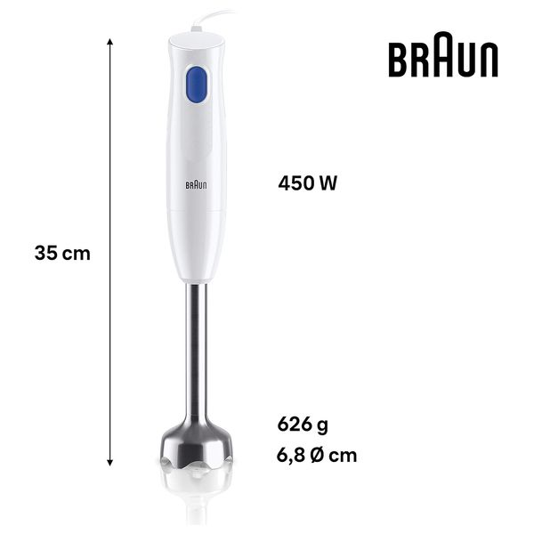  Braun MQ10-201M - Hand Blender - 450W - White 