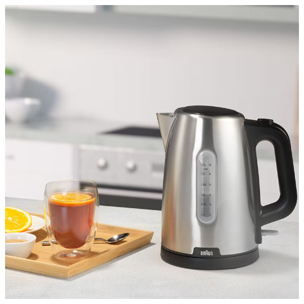  Braun WK-1500 - Kettle - 1.7L - 2200W - Silver 