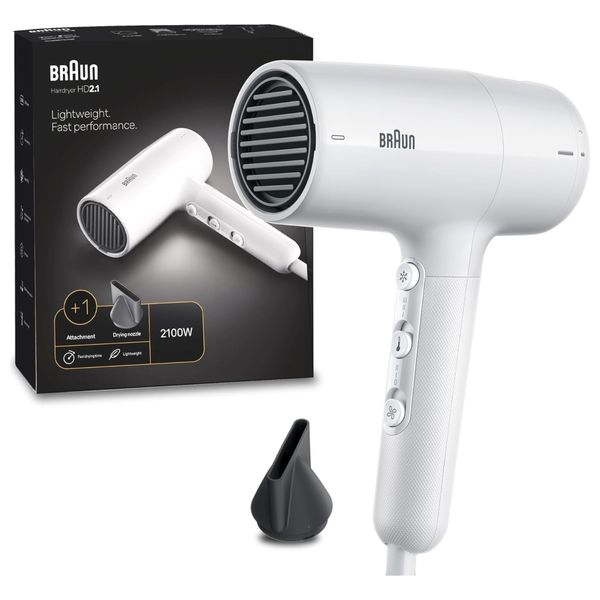  Braun BRHD210SDE - Hair Dryer - White 