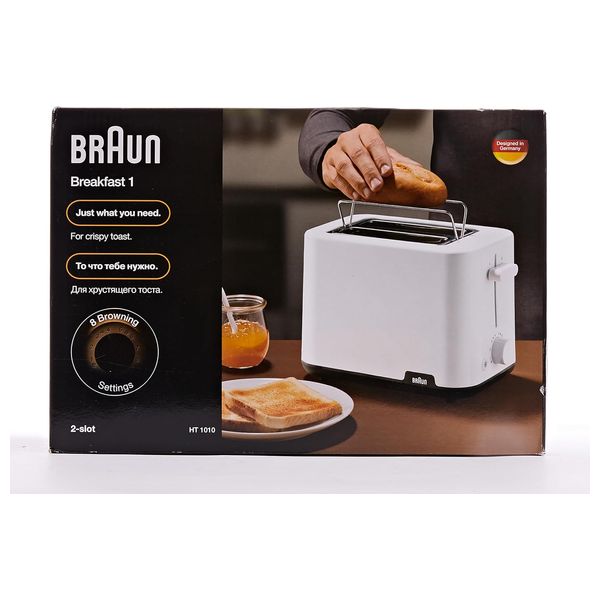  Braun HT-1010 - Toaster - White 