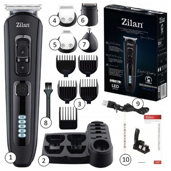  Zilan ZLN8658  - Shaver - Black 