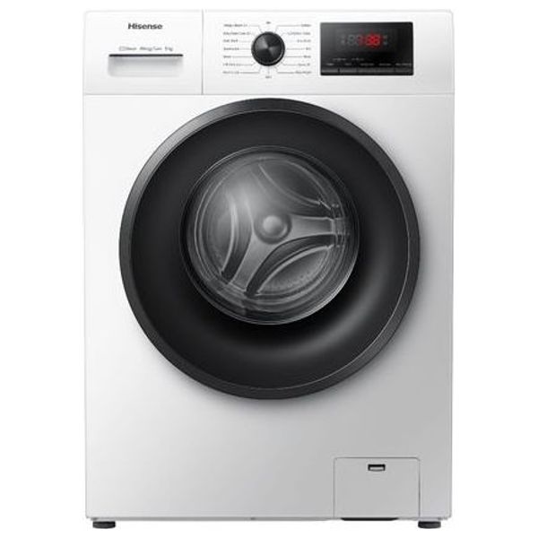  غسالة هايسنس فتحة امامية - 9 كغم - 1400 دورة بالدقيقة - WFPV9014EVM - ابيض 
