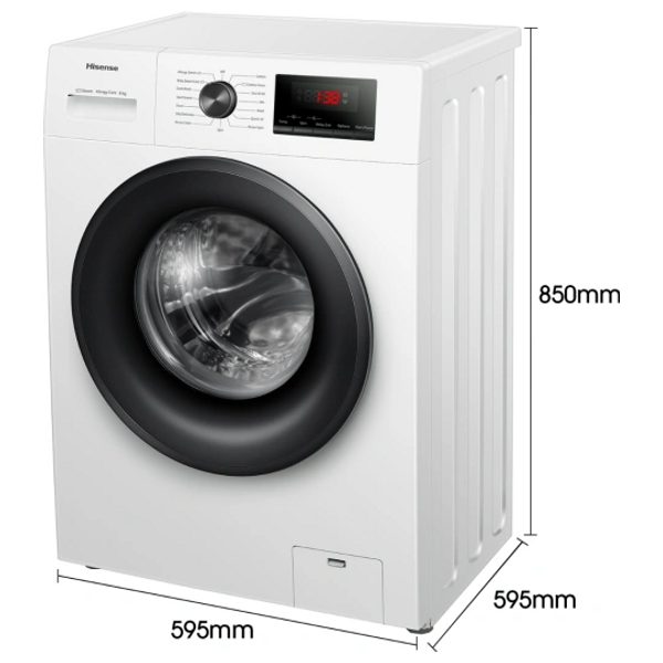  Hisense WFPV8012EM - 8Kg - 1400RPM - Front Loading Washing Machine - White 