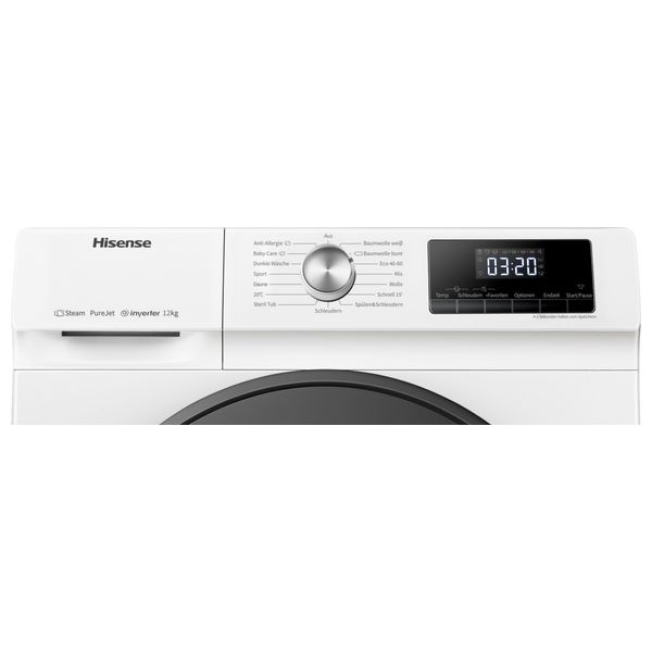  Hisense WFQA1214EVJM - 12Kg - 1400RPM - Front Loading Washing Machine - White 
