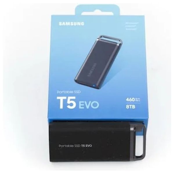  هارد خارجي سامسونج اس اس دي T5 EVO - اسود - 8 تيرابايت 