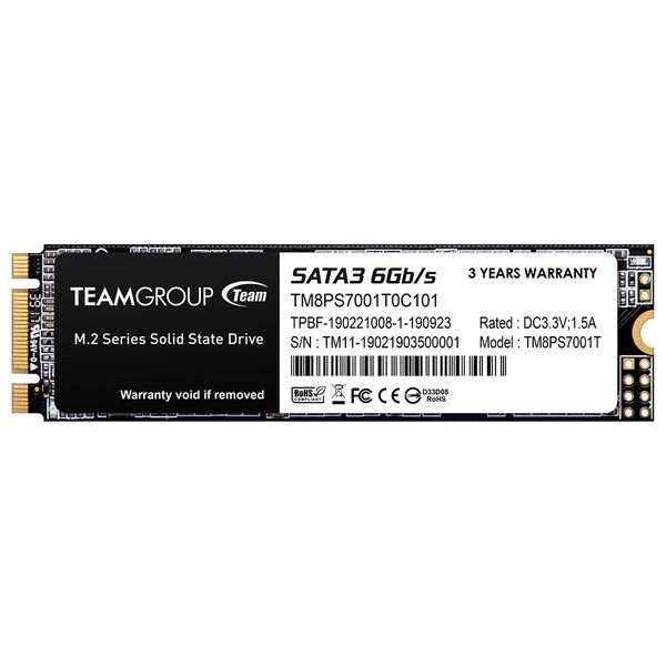 هارد داخلي تيم كروب اس اس دي - 1 تيرابايت - TEAMGROUP MS30 1TBBLACK - اسود