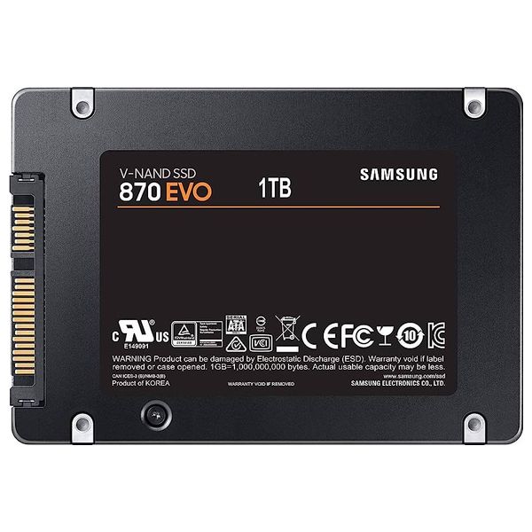  Samsung SAMSUNG870EVO1TB - 1TB - Internal SSD Hard Drive - Black 
