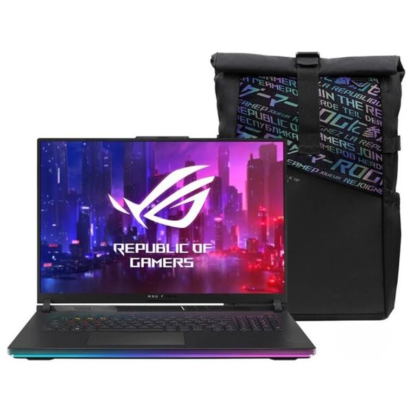  لابتوب اسوس 18-انج - ROG-Strix-SCAR-G18-G814JI-N5072 - Core i7-13650HX - RTX 4070 - دوز - 16كيكابايت/512كيكابايت SSD 