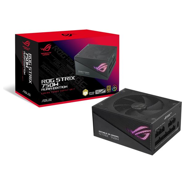  Asus ROG strix 750w gold aura edition - Power Supply - Black 