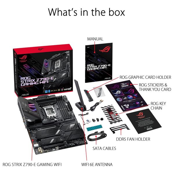  لوحة ام اسوس روك - Strix Z790-E Gaming WiFi 6E 