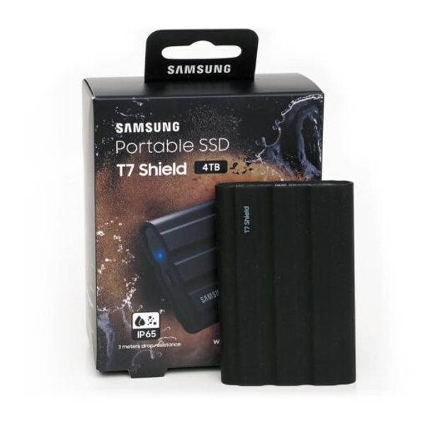  Samsung T7-Shield - 4TB - External SSD Hard Drive - Black 