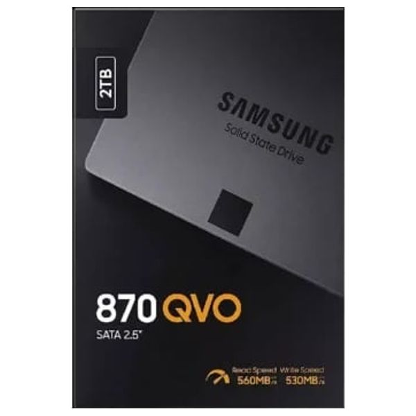  هارد داخلي سامسونج اس اس دي - 2 تيرابايت - 870QVOSATAIII - رمادي 