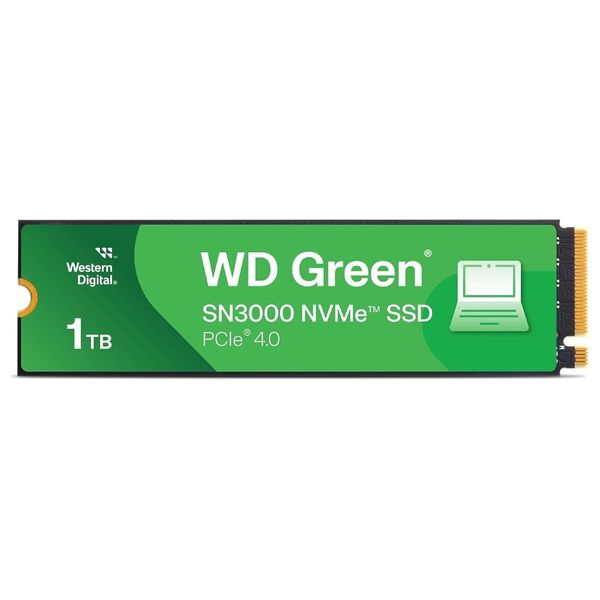 Western Digital Green SN3000 - Internal NVMe SSD - 1TB - Gen4 M.2 2280 - 5000MB/s Speed