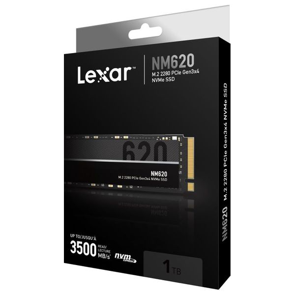  Lexar NM620-M2 - SSD - 1TB - Internal Hard Drive - Black 