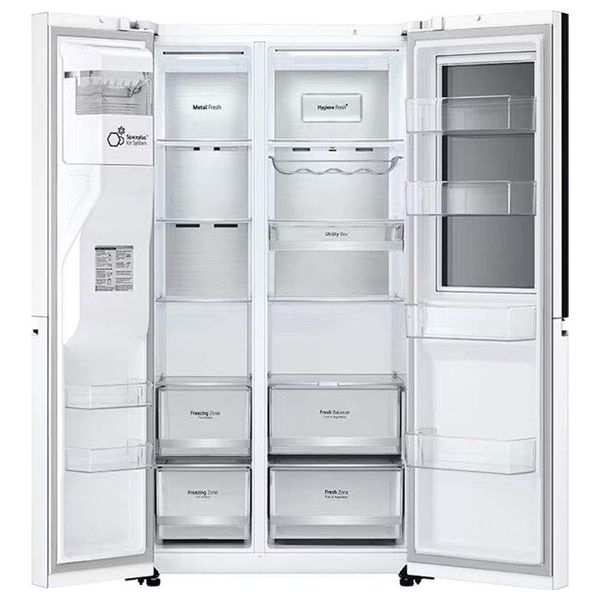  ثلاجة ال جي ذات التصميم الفرنسي - 24 قدم - GCX-287TNW - ابيض 