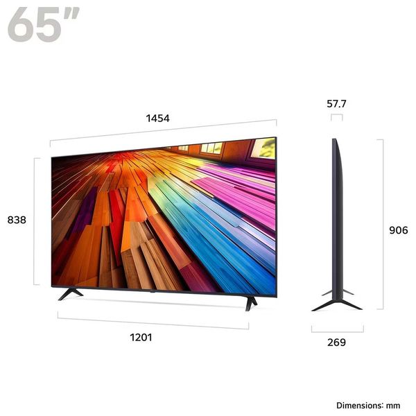  شاشة ال جي 65-انج فئة 65UT80006 - سمارت - 4K - UHD - 60 هيرتز - إصدار 2024 