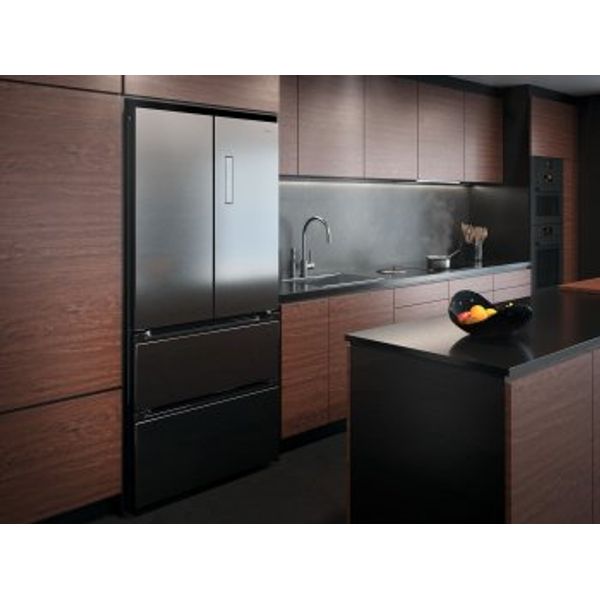 Trisa 7640306322517 - 19ft - French Door Refrigerator - Black
