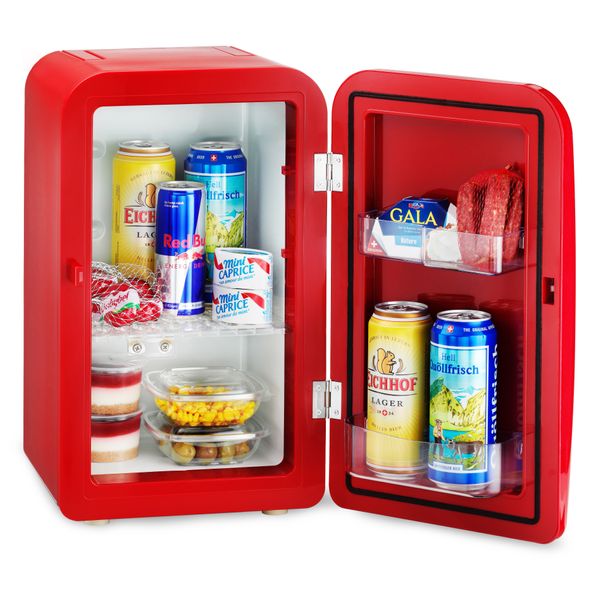  Trisa 7640306320414 - 1ft - 1-Door Refrigerator - Red 