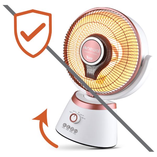  مدفأة نوال كاربون - CHT-530 -  ابيض 