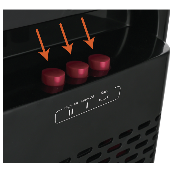  Newal Carbon Heater - CHT-811-02 - Black 