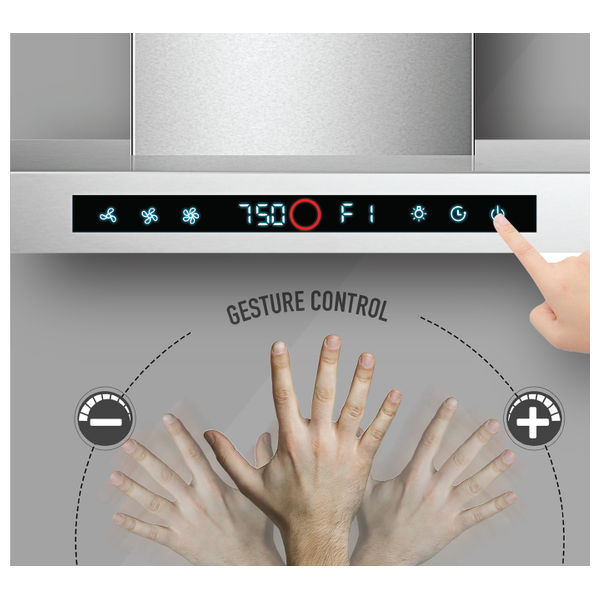 Newal HOD-2968 HOD-2968/05 - Built-in Hood - Silver